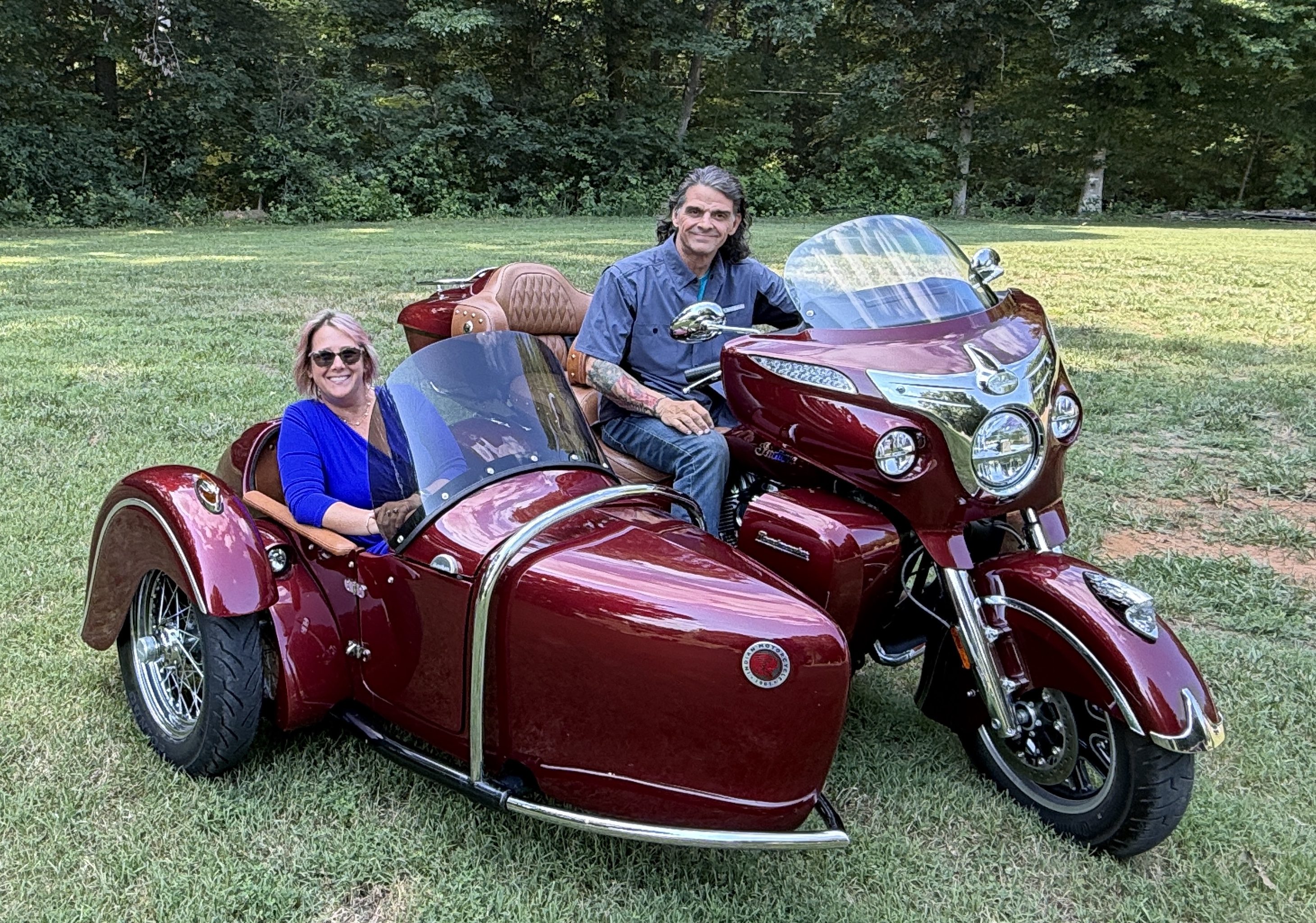 Indian Roadmaster with Heritage Sidecar & Factory Tour
