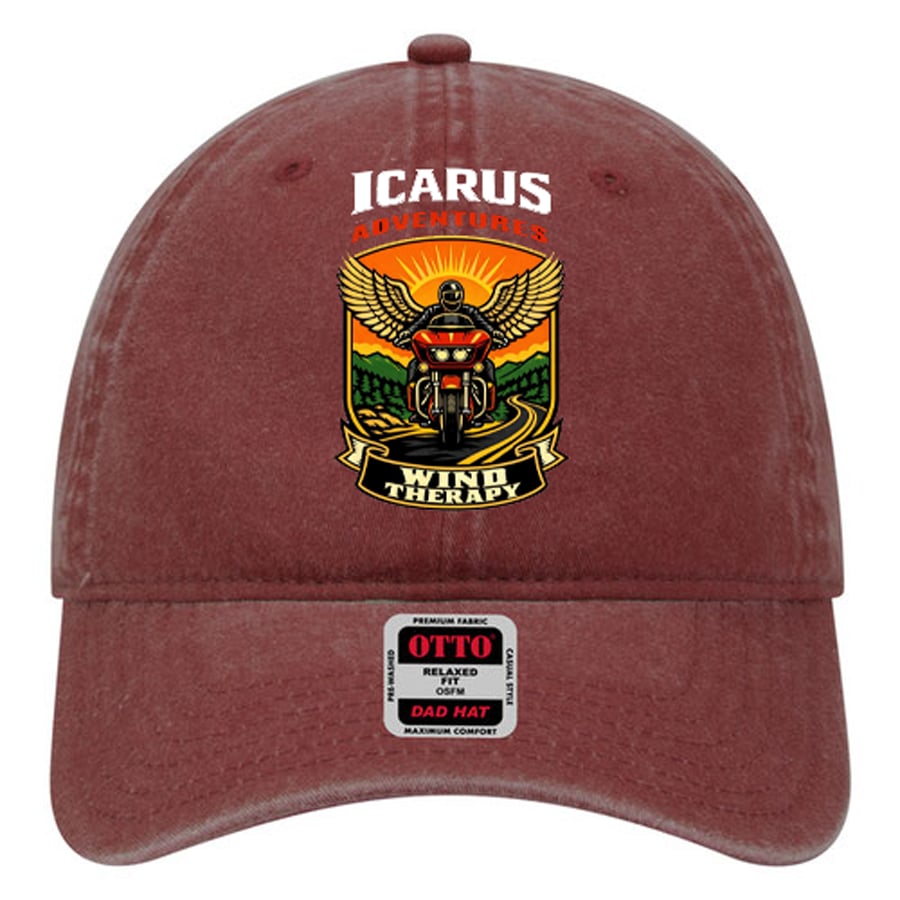 Icarus Adventures Wind Therapy Hat (Burgundy)